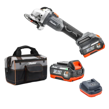 משחזת זוית "18V 4.5 - סוללה 1.5Ah | מטען 3A | תיק בד ייעודי 100411-026